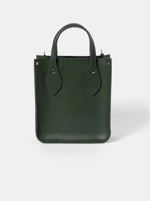 The Mini Tote - Racing Green Celtic Grain