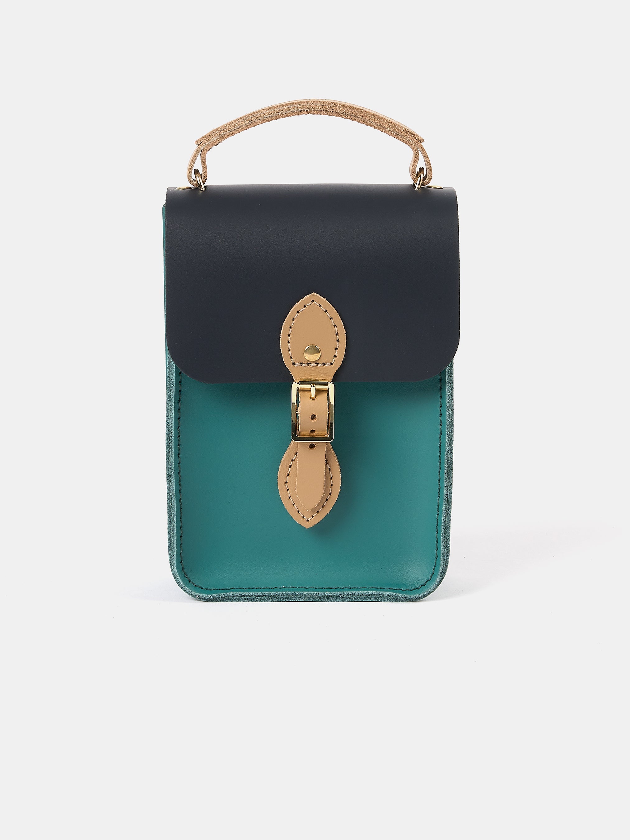 The Mini Binocular Bag - North Sea, Navy & Iced Coffee