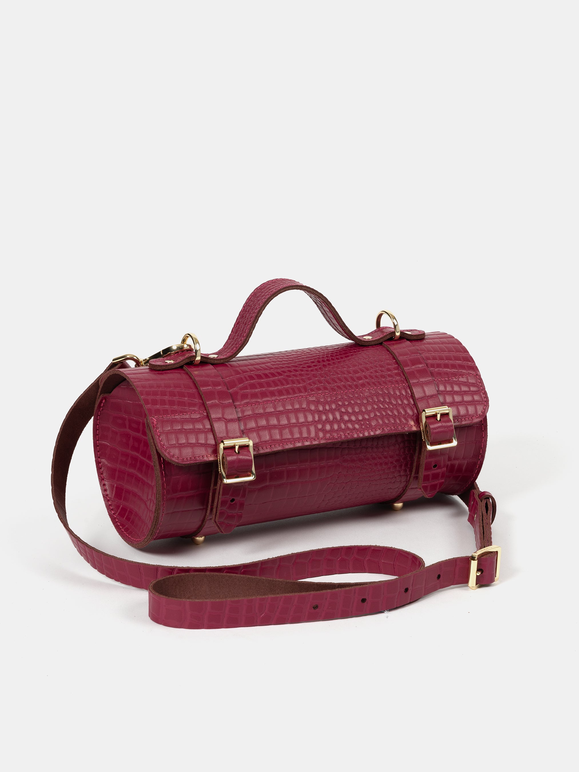 The Bowls Bag - Magenta Croc