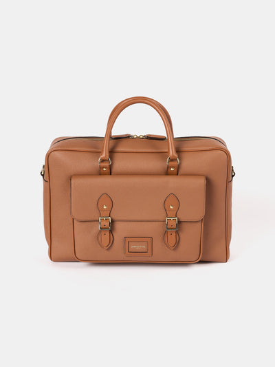 The Brief - Tan Calf Grain