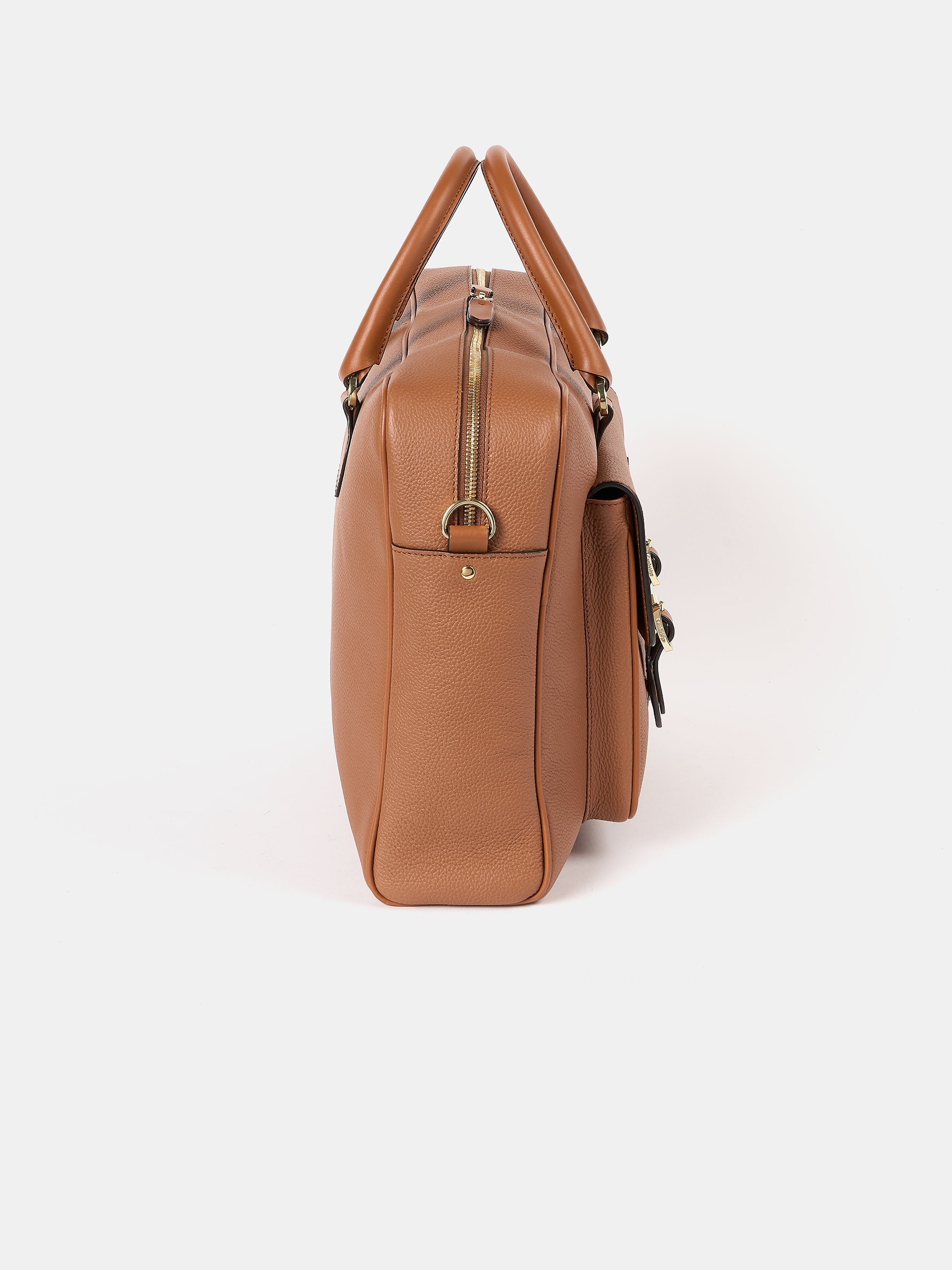 The Brief - Tan Calf Grain