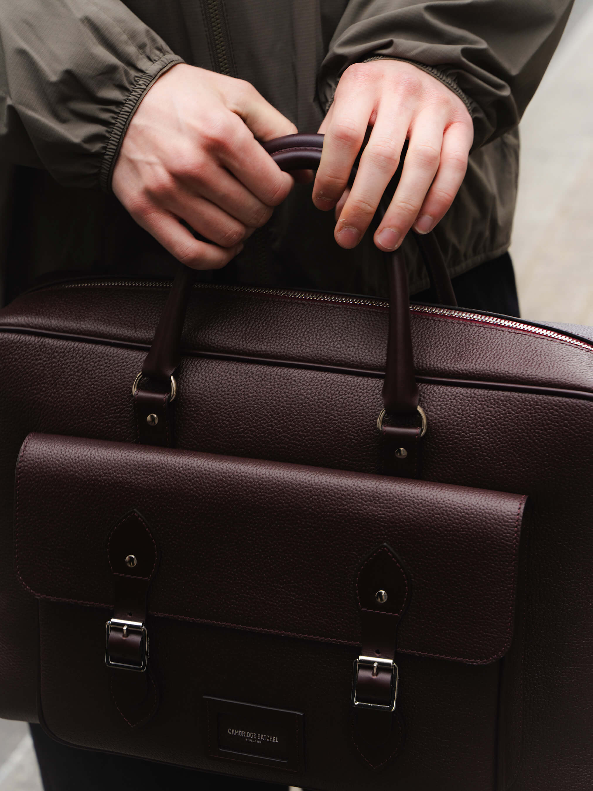 The Brief - Bordeaux Calf Grain