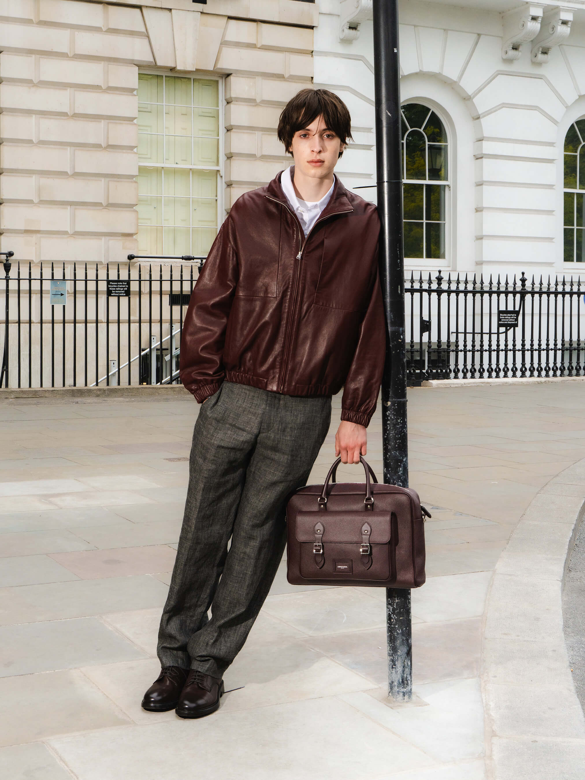 The Brief - Bordeaux Calf Grain