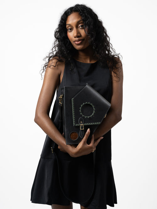 The Elphaba Grimmerie Bag - Black 1914 Grain