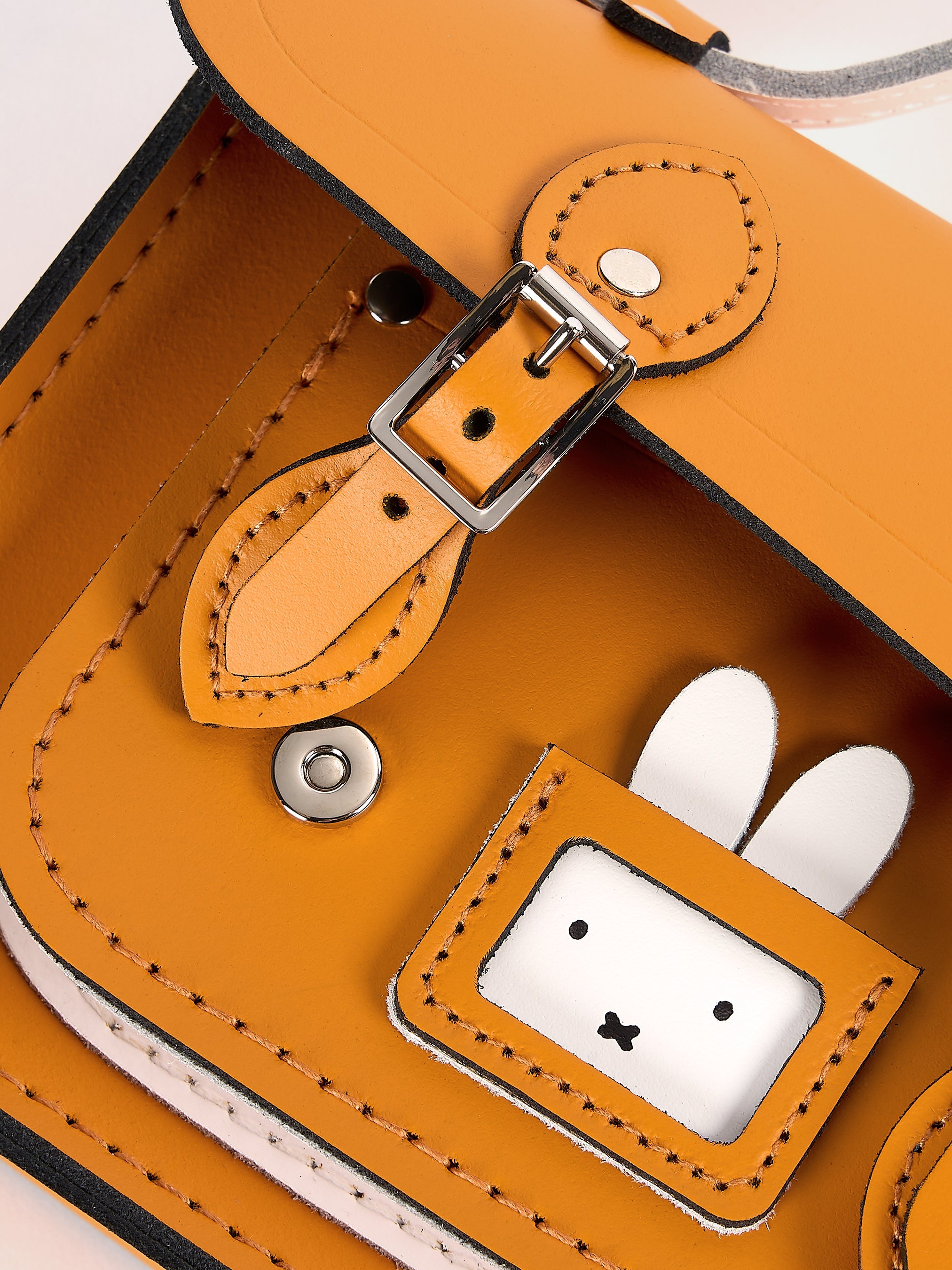The Peekaboo Miffy Mini Satchel - Carrot Orange