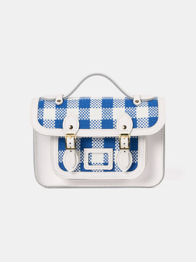 The Mini - Ultramarine Blue Plaid & Brilliant White