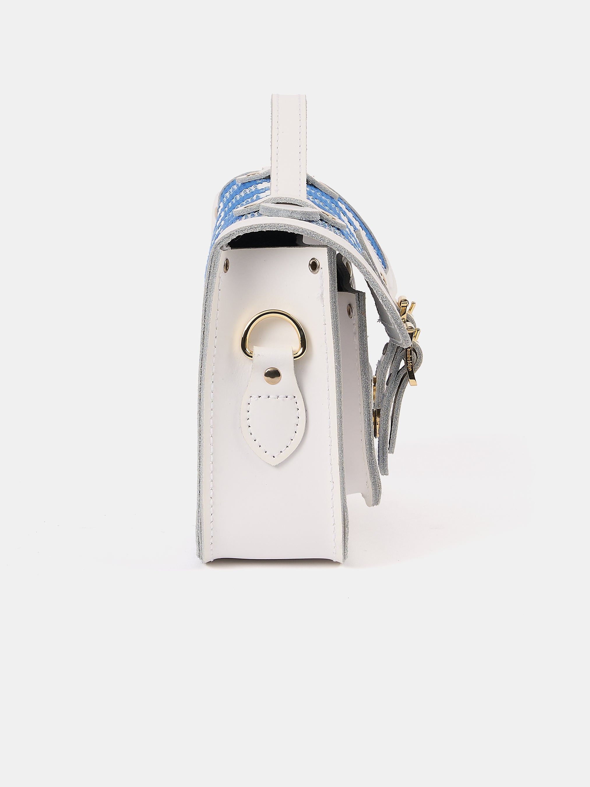 The Mini - Ultramarine Blue Plaid & Brilliant White