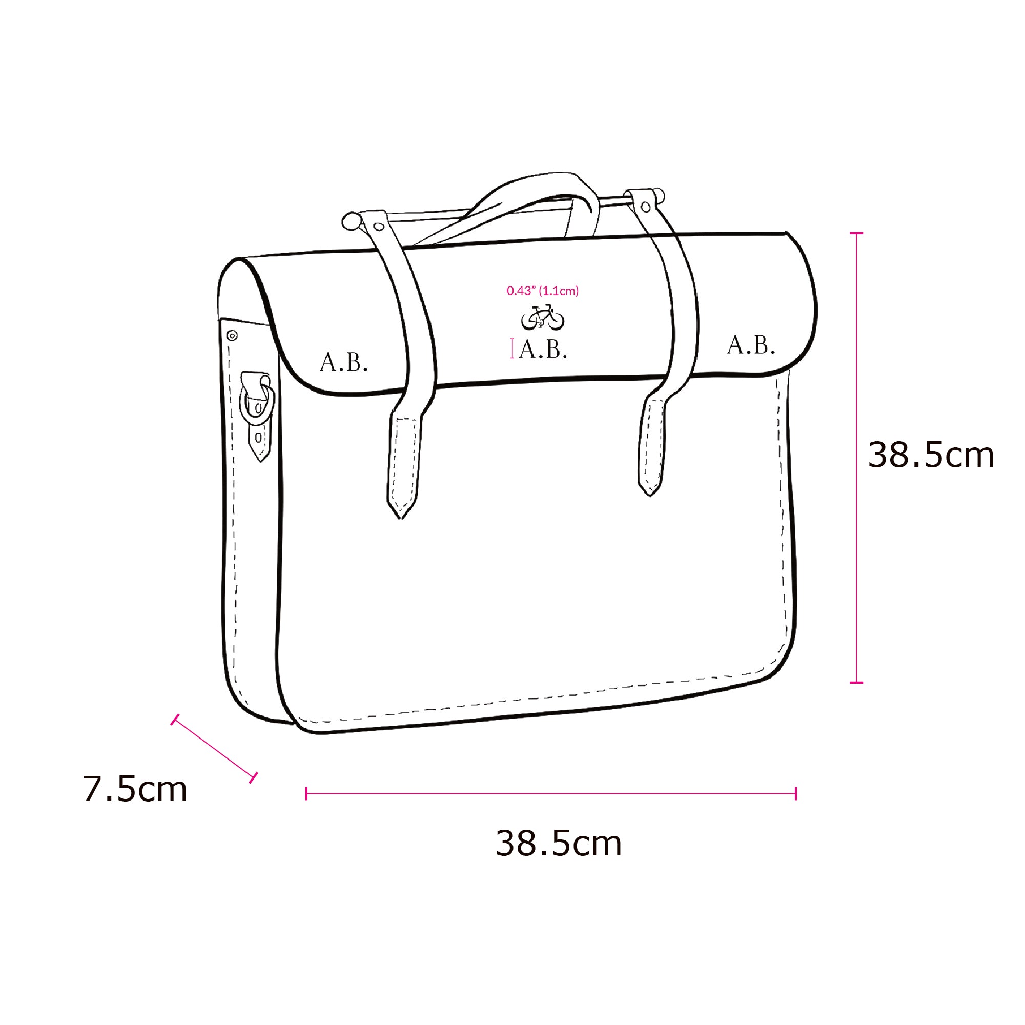 Music Case Grey Shoulder Bag | Cambridge Satchel Co.