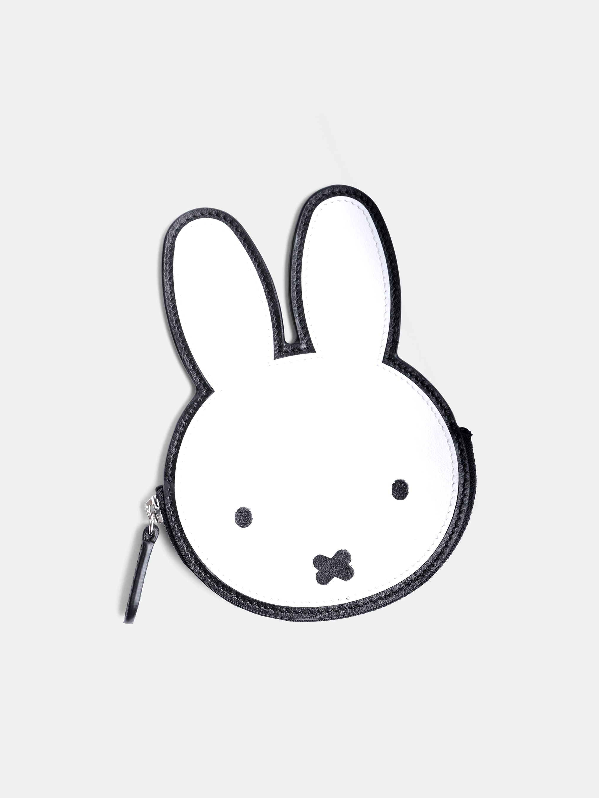 The Miffy Face Wallet - Black & Brilliant White