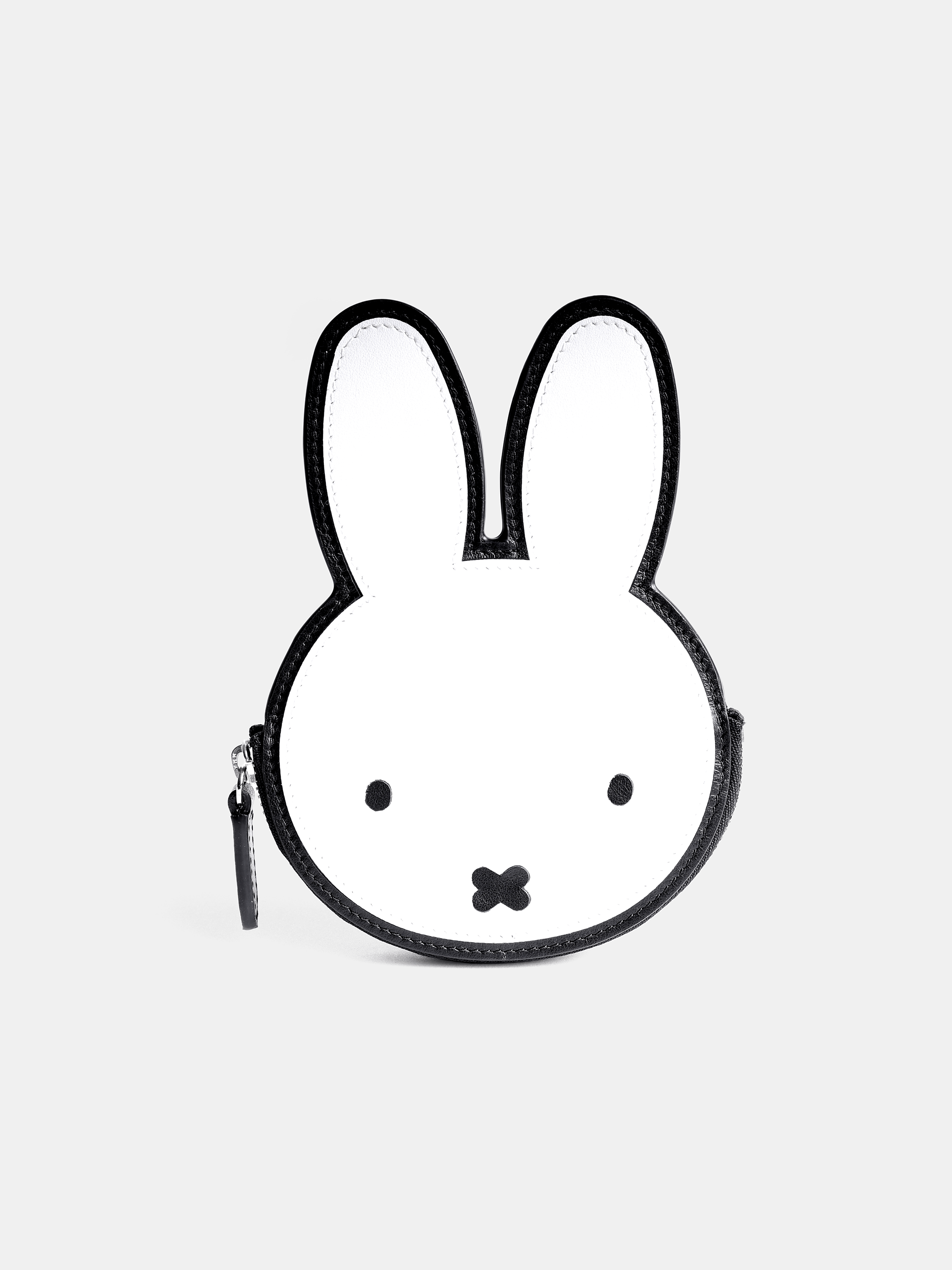 The Miffy Face Wallet - Black & Brilliant White