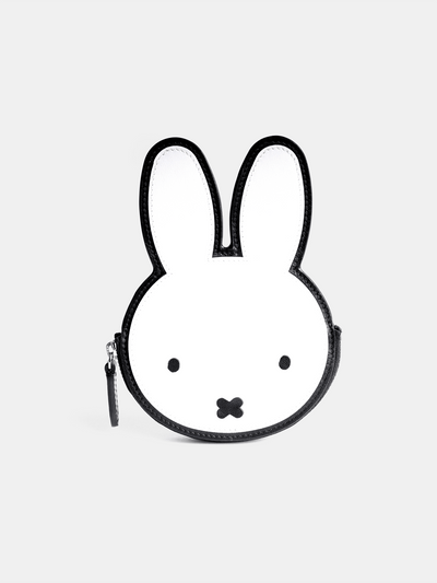 The Miffy Face Wallet - Black & Brilliant White