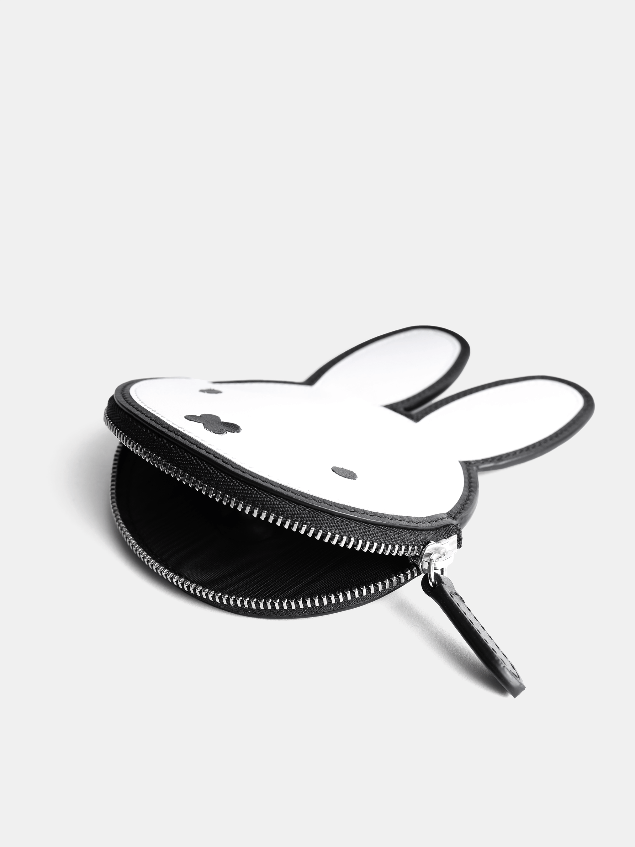 The Miffy Face Wallet - Black & Brilliant White