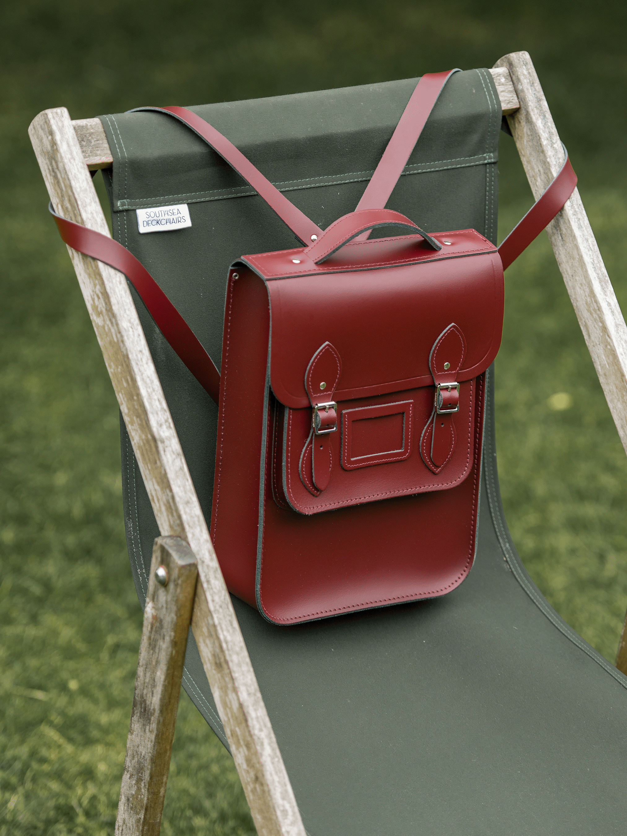 Womens-The Portrait Backpack - Oxblood