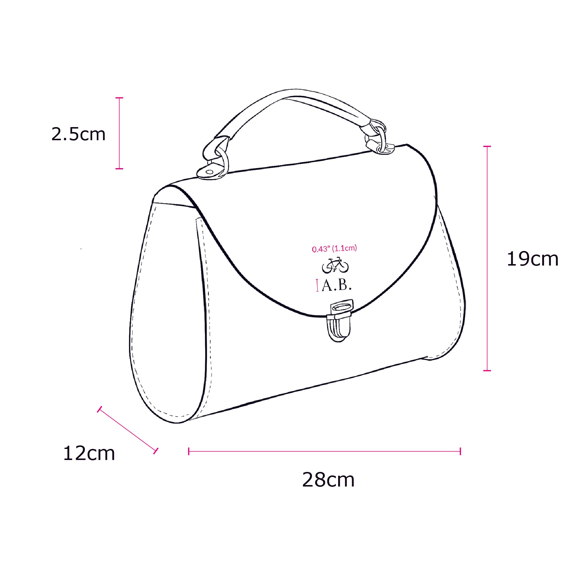 The Hello Kitty Poppy Leather Handbag in White |【公式