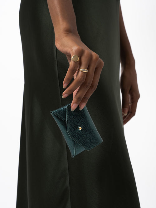 The Mini Purse - Metallic Emerald