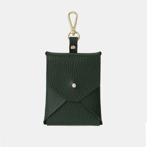 The Clip-on Pouch - Racing Green Celtic Grain