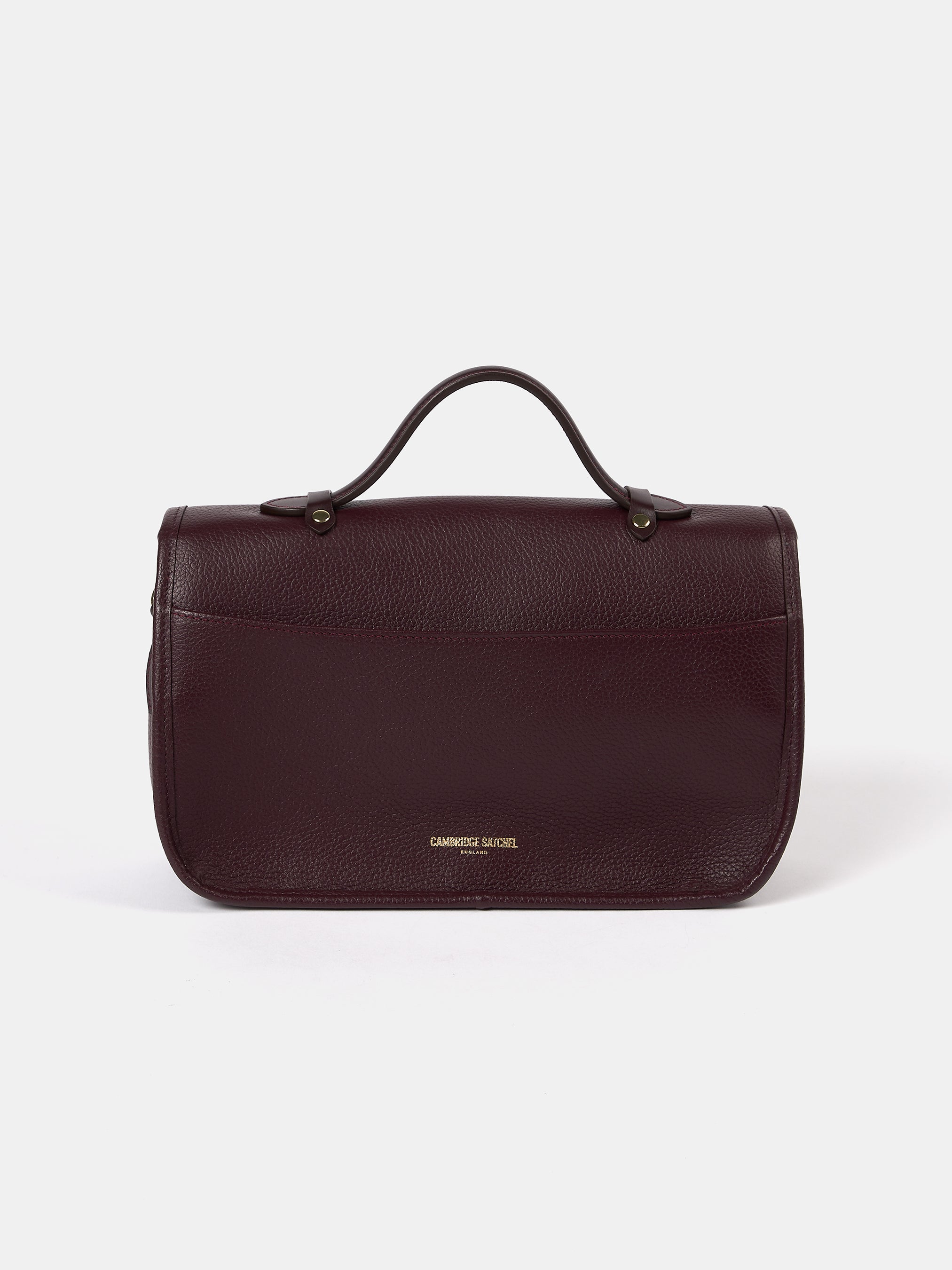 The Soft Satchel - Bordeaux Calf Grain