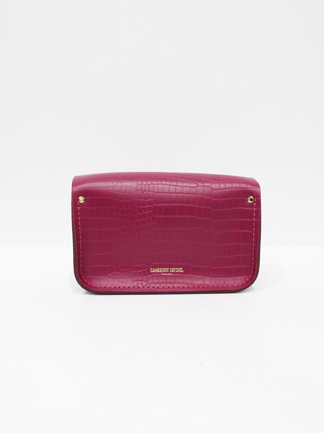 The Mini One Buckle  - Magenta Croc