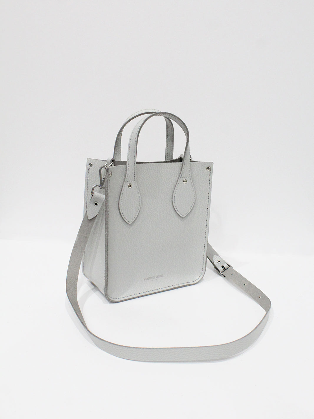 The Mini Tote -  Silver Grey Celtic Grain