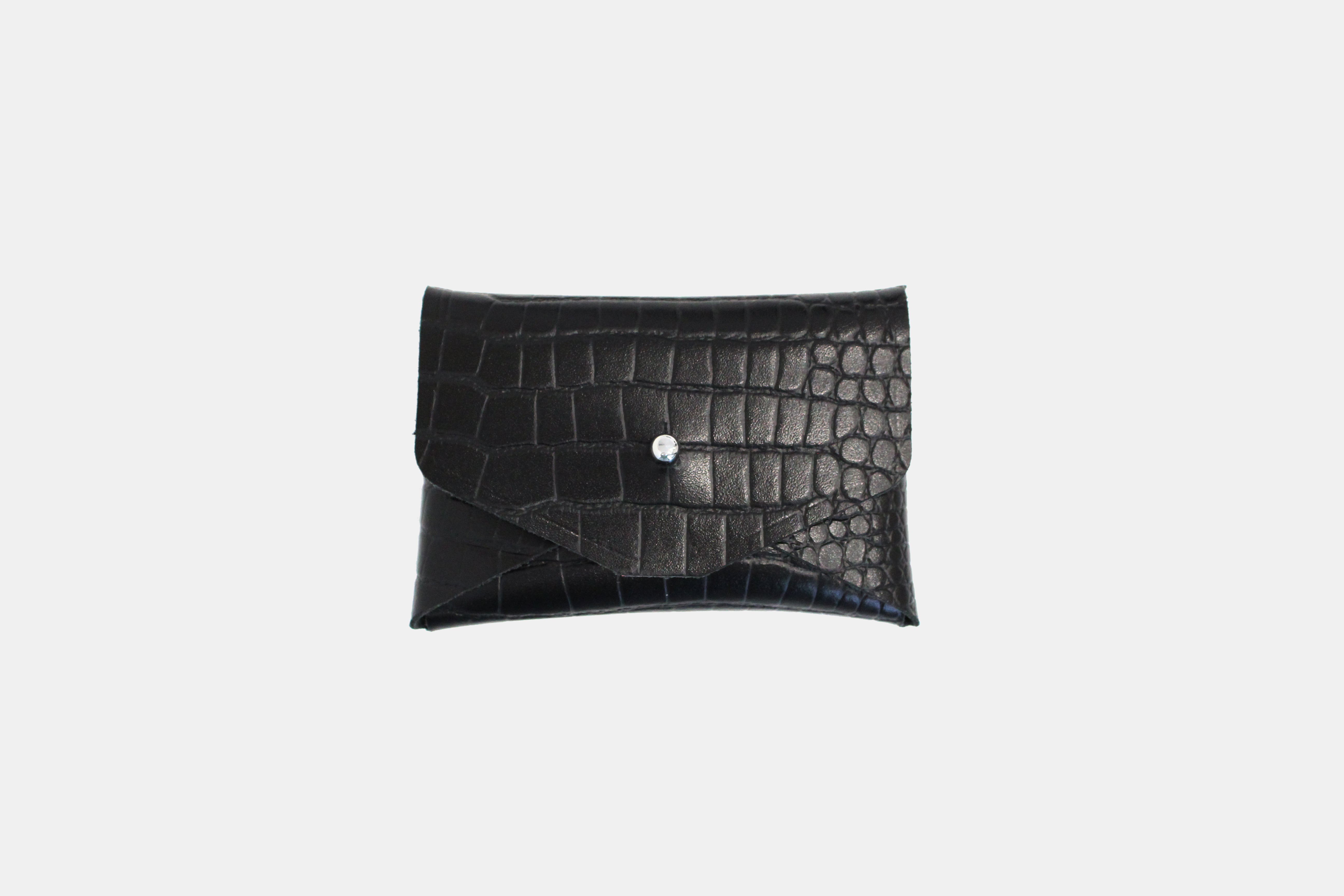 Mini Purse - black croc embos