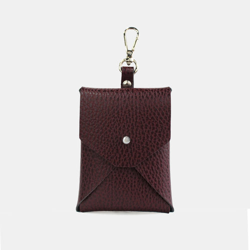 The Clip-on Pouch - Oxblood Celtic Grain