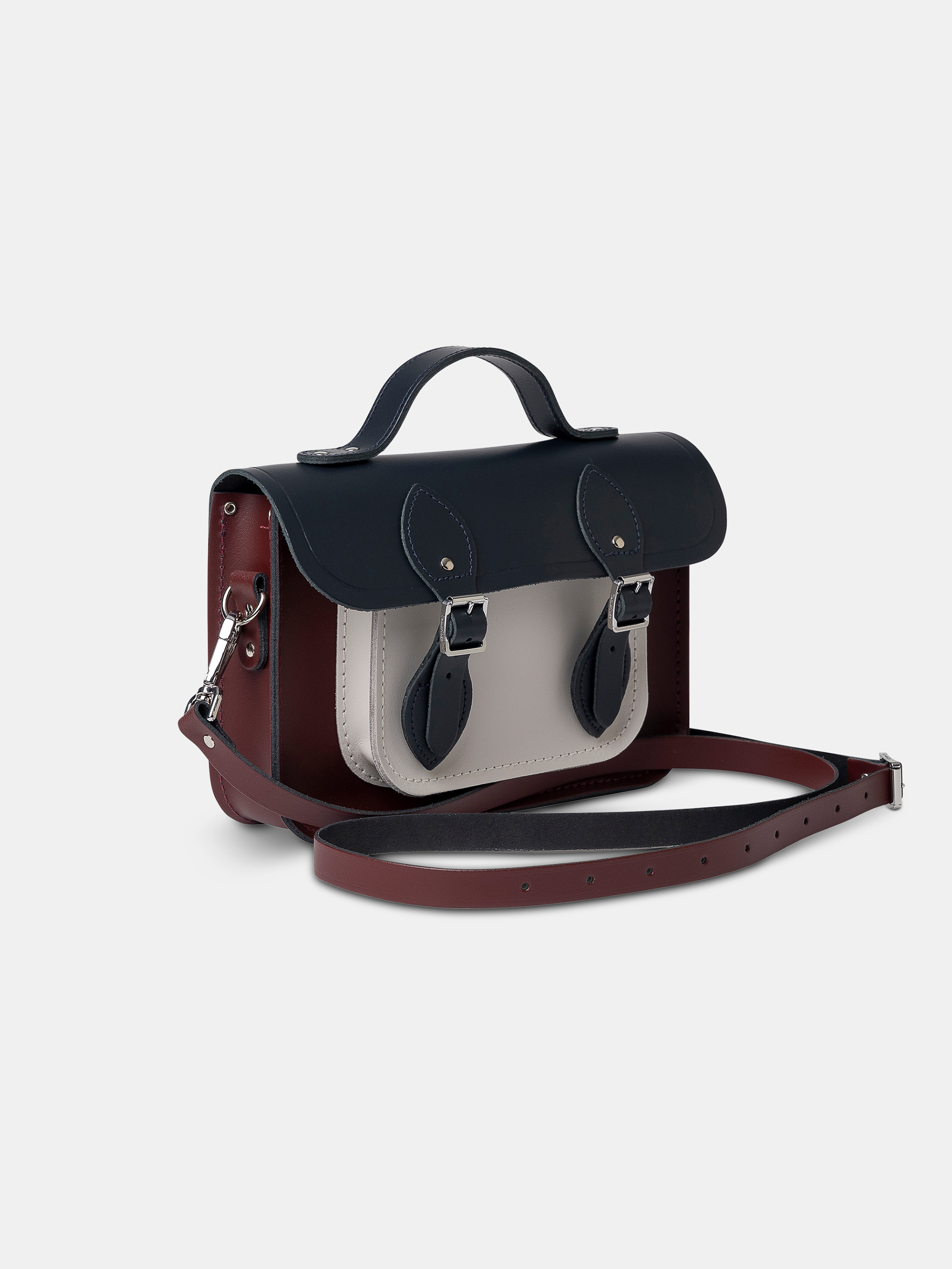 11 Inch Batchel Oxblood Leather Bag | Cambridge Satchel Co.