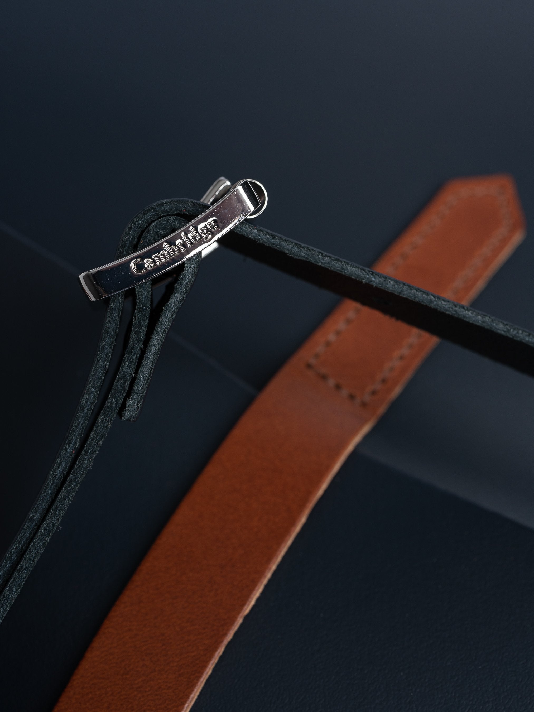 The Music Case - Navy & Tan Bridle