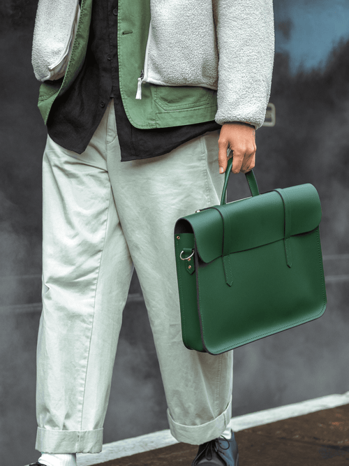Mens-The Music Case - Racing Green